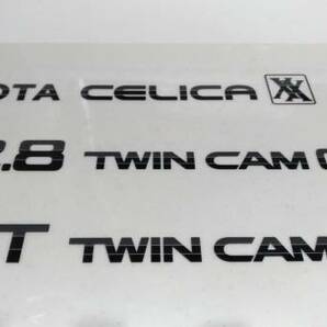 トヨタ セリカXX GA61デカール GRAY・1台分Set《 TOYOTA CELICA XX・GT TWINCAM 24・TWIN CAM 24 Fフェンダー用左右Set 》の画像2