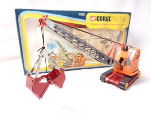 CORGI MAJOR 1153 Priestman boom crane with grab コーギー プレストマン クレーン車 （箱付）送料別