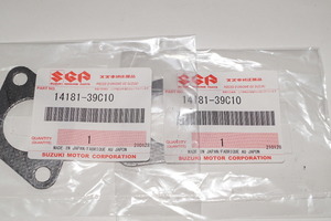 スズキ純正部品 14181-39C10 マフラーガスケット 2個セット Muffler gasket Genuine parts 送料込 2X-5047 チャンス ジェンマ50 ラブ モー 