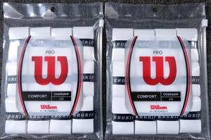 * Wilson [ domestic regular goods ] Pro over grip 12 pcs insertion ( white )×2 piece set v20