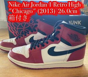 Nike Air Jordan 1 Retro High Chicago (2013) 26.0cm 箱付き　