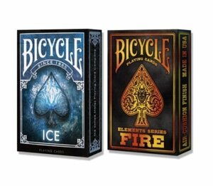 バイシイス ファイクル ICE FIRE トラン デップ マジックク アア 2個セット トックランプ デ ～ 手品 コレクション カード hxt0070