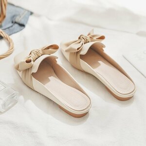  new arrival lady's Loafer pumps square tu simple slip-on shoes Flat soft . сolor selection possible 22.5cm-26.5cm Q444