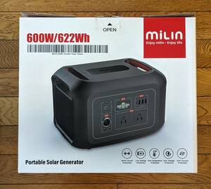 【ジャンク品】MILIN ポータブル電源 MLPS001 / 大容量 622Wh