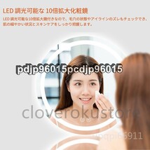 LEDミラーライト ウォールミラー 壁掛け 姿見 三色調光 洗面台 化粧鏡 曇り止め 化粧鏡 円型ミラー 丸型 防水_画像3