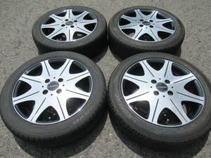 中古タイヤ☆165/55-15 165/55R15 レグザス D800 ブラックXポリッシュ 5J+45 100 4H ミラ ムーブ タント アルト ワゴンR スペーシア等に☆