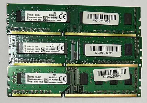 デスクトップPC・メモリ Kingston 24 GB (8 GB x 3枚組)