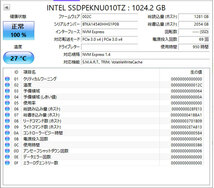 ssd100 INTEL 670p 1TB(1024GB) NVMe SSD 使用時間：950時間 SSDPEKNU010TZ 中古動作品_画像3