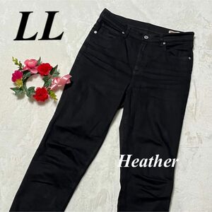 ヘザー　Heather ◆ デニムパンツ　ブラック 黒系　LL 即発送　大特価セール中