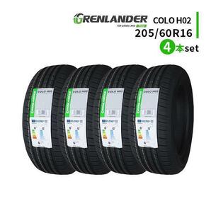 4本セット 205/60R16 2024年製造 新品サマータイヤ GRENLANDER COLO H02 送料無料 205/60/16の画像1