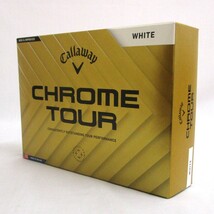 Callaway CHROME TOUR ホワイト 1箱 12球 2024年 日本仕様 キャロウェイ クロムツアー 4ピース ゴルフボール 白_画像1
