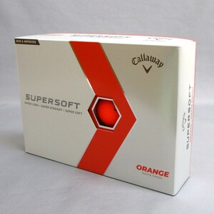 Callaway 2023年 スーパーソフト オレンジ 1箱 12球 US仕様 キャロウェイ SUPERSOFT 2ピース カラーボール マットフィニッシュ