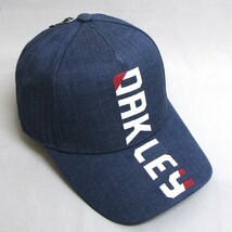 オークリー キャップ FOS901611-68D ブルー インディゴ VERTICAL Cap FA 23.0★送料無料 OAKLEY バーチカル BLUE INDIGO ネイビー 紺_画像1