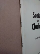 【中古】Scales for Clarinet Rolf Eichler スケール・フォー・クラリネット/アイヒラー / 国立音楽大学　B4サイズ 34頁_画像2