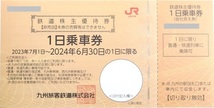 【未使用】2枚セット★JR九州 九州旅客鉄道株式会社★1日乗車券★鉄道株主優待券★2024年6月30日まで_画像2