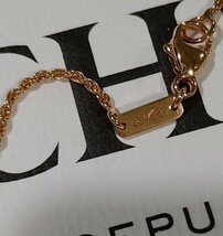 ブシュロン BOUCHERON ロードライトガーネット セルパンボエム ネックレス PG 18K ペンダント ダイヤ エクストラスモール 中古 未使用_画像6