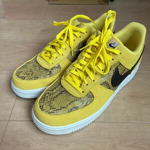 AIR FORCE 1 LOW '07 PREMIUM "SNAKESKIN YELLOW" BQ4424-700 （クロムイエロー/ブラック/クラブゴールド）