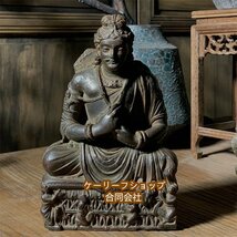 【ケーリーフショップ】 仏教古美術 仏像 ガンダーラ石仏 ガンダーラ美術 石仏 仏像 装飾 置物 装飾_画像3