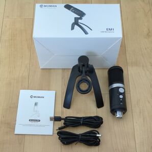 MOMAN USB卓上マイク EM1 コンデンサーマイク