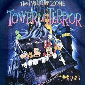 極美品 Vintage USA製 90s Disney ディズニー Tシャツ タワーオブテラー TOWER OF TERROR ヴィンテージ 当時モノ ビンテージ OLDの画像2