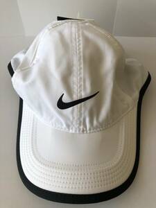【新品　未使用】 NIKE RUUNNING CAP White DRI-FIT ナイキ　ランニング　ゴルフ　テニス　キャップ　ホワイト　白　【送料込】