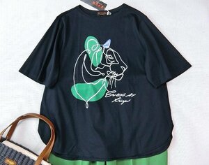 ■EVEX by KRIZIA大きいサイズ44アーティスティックタイガープリントＴシャツ15,400円■