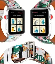 アップルウォッチ 対応 バンド Apple Watch 交換バンド 交換 かわいい AppleWatch スマホウォッチ 腕時計 42mm 38mm ☆花柄 E_画像3