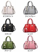 ハンドバッグ レディース ショルダーバッグ 3way ハンドバッグ ショルダーバッグ 斜め掛け レザー シンプル 女性バッグ ☆6色選択可/1点_画像8