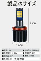 h11 led フォグランプ 2色切り替えH11 H9 H16 H8 led フォグ 2色4モード 3030チップ搭載 高輝度 DC8-36V 12V車用 2個セット☆2色選択/1点_画像9