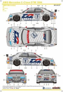 SKdecal SK12127 AMG Mercedes C class DTM 1994