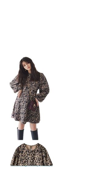 未使用タグ付き GRL グレイル レオパード柄 ワンピース ヒョウ柄