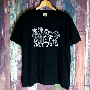 送込　レッチリ×ピカソ　RHCP×Picasso　半袖Tシャツ　黒色　Lサイズ 