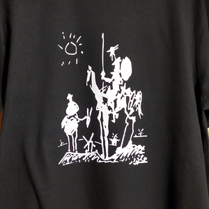 送込　Picasso　パブロ ピカソ　ドンキホーテ　半袖Tシャツ 黒　XLサイズ
