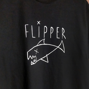 送込　FLIPPER フリッパー　カートコバーン着用　半袖Tシャツ 黒　Lサイズ