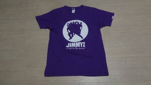 即決☆送料230円★美品sizeM★JIMMYZ☆ジミーズ★DRAGON GATE★半袖★プリントTシャツ/紫白パープルホワイト★プロレス★男女兼用