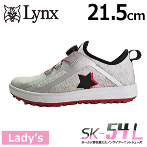 [ женский ]Lynx туфли для гольфа SK-54L[L's][ links ][ Golf ][ шиповки отсутствует ][ размер :21.5cm][ цвет : серый ]