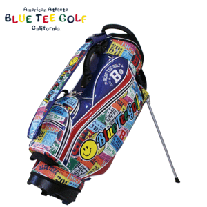 BLUE TEE GOLF ワッペン柄 スタンド式 キャディバッグ 9型 BTG-CB025 【ブルーティーゴルフ】【CaddyBag】