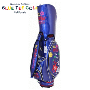 BLUE TEE GOLF HI HAWAII エナメル キャディバッグ 9型 BTG-CB020 【ブルーティーゴルフ】【ブルー】【CaddyBag】