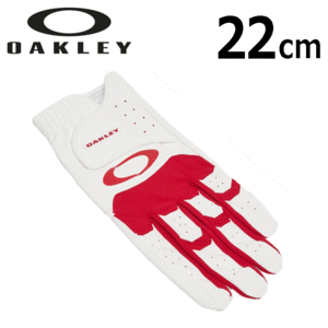 OAKLEY FOS901697 OAKLEY GOLF GLOVE 18.0【オークリー】【ゴルフグローブ】【左手用】【465/RedLine】【22cｍ】【Glove】