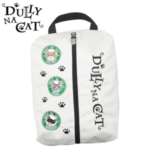 DULLY NA CAT シューズケース DN-SB04【ダリーナキャット】【シューズバッグ】【靴】【ホワイト】【GolfBag】