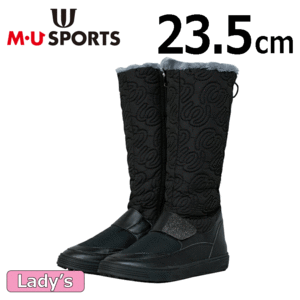 【レディース】M・U SPORTS スパイクレスシューズ 703D6630 【MUスポーツ】【ゴルフシューズ】【23.5cm】【ブラック】【GolfShoes】