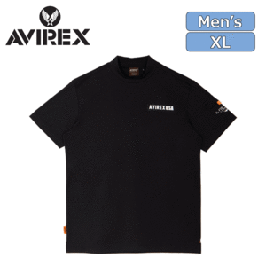 AVIREX GOLF S/S アイコン モックシャツ AVG3S-AP9【アヴィレックス】【ゴルフ】【半袖】【モックネック】【ブラック】【XLサイズ】【Wear