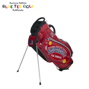 BLUE TEE GOLF エナメル スタンドキャディバッグ 9型 BTG-CB012【ブルーティーゴルフ】【レッド】【CaddyBag】