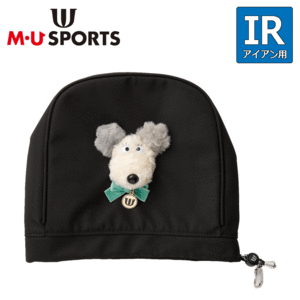 M・U SPORTS アイアン用 ヘッドカバー 703Q3540【MUスポーツ】【アイアンカバー】【IR用】【ブラック】【HeadCover】