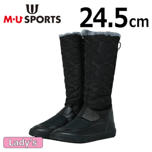 [ женский ]M*U SPORTS шиповки отсутствует обувь 703D6630 [MU спорт ][ туфли для гольфа ][245cm][ черный ][GolfShoes]