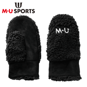 [ женский ]M*U SPORTS боа рукавица перчатка 801H8854[MU спорт ][ черный ][ свободный размер ][GolfGlove]