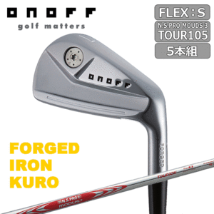 ONOFF FORGED IRON KURO 5本セット【オノフ】【アイアン】【6I～PW】【黒】【クロ】【2024年モデル】【N.S.PRO MODUS3 TOUR105】【Iron】