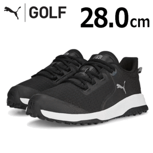 PUMA FUISON GRIP 377527 【プーマ】【スパイクレス】【サイズ：28.0cm】【カラー：02 Black/Silver/Quiet Shade】【GolfShoes】