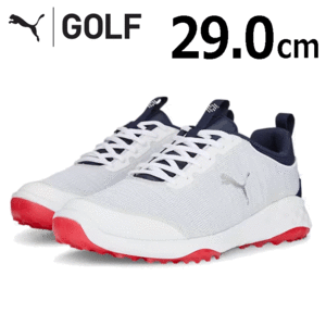 PUMA FUISON PRO 377041 【プーマ】【スパイクレス】【サイズ：29.0cm】【カラー：06 White/Navy/Red】【GolfShoes】