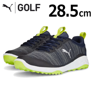 PUMA FUISON PRO 377041 【プーマ】【スパイクレス】【サイズ：28.5cm】【カラー：02 Navy/Silver/Lime】【GolfShoes】